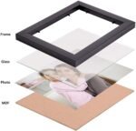 Pictik Black Collage Photo Frame Set – 16 Frames for Stunning Wall Décor Perfect Wall Gallery Set | Includes 4x6, 5x7 & 6x8 Inch Frames - Image 6