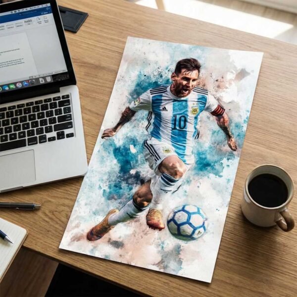 Lionel Messi Football Poster | Soccer Legend Wall Art | Pictik™