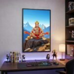 Lord Hanuman Meditation Poster | Bajrang Bali Spiritual Wall Art | Pictik™ - Image 14