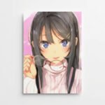 Mai Sakurajima Anime Poster | Rascal Does Not Dream of Bunny Girl Senpai | Premium Anime Wall Art | Pictik™